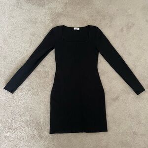 Aritzia Long Sleeve Black Dress